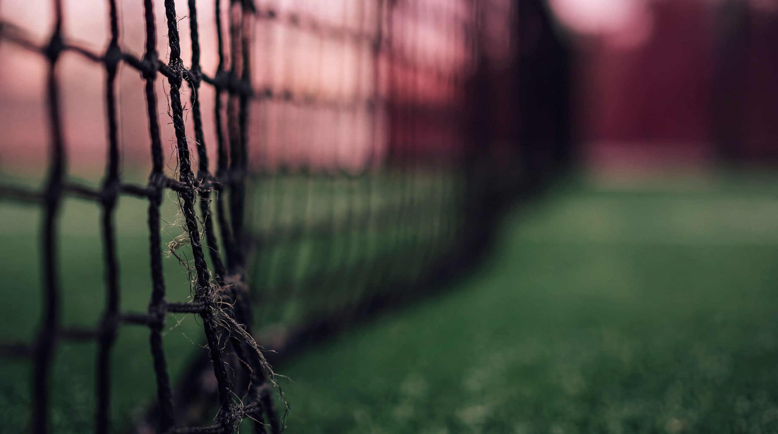 Detalle de la malla de la cancha